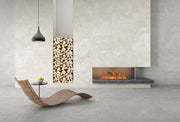 Bradenton Grey Travertine Effect Matt Porcelain Wall & Floor Tile 600x1200mm