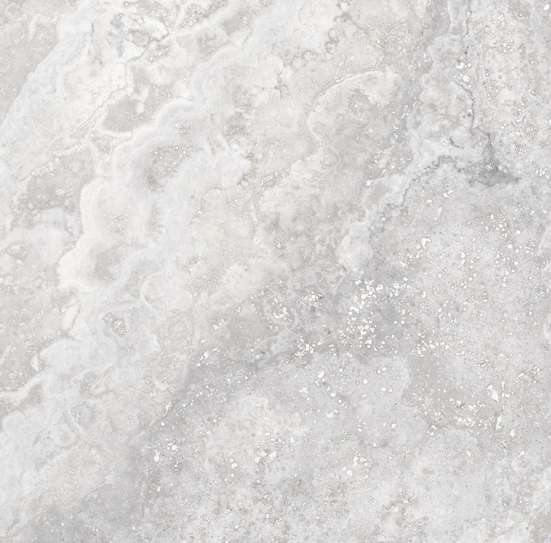 Bradenton grey travertine effect matt porcelain tile 600x600mm - view 3