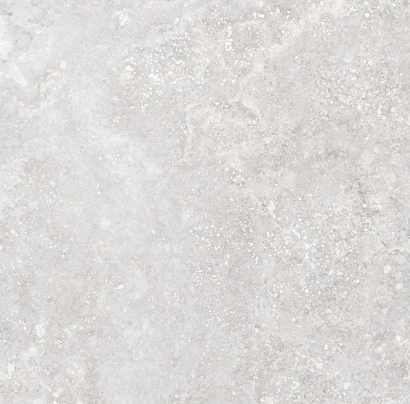 Bradenton grey travertine effect matt porcelain tile 600x600mm - view 4