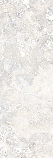 Bradenton white travertine effect matt porcelain tile 100x300mm - view 2