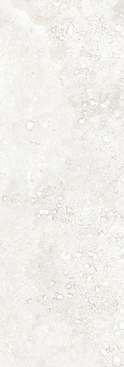 Bradenton white travertine effect matt porcelain tile 100x300mm - view 4