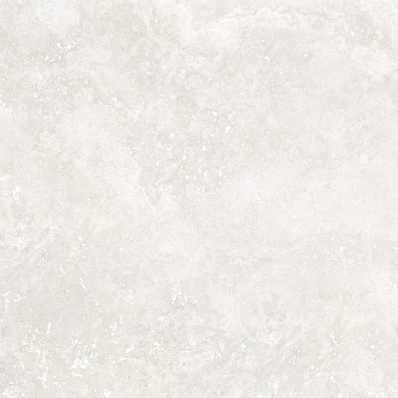Bradenton white travertine effect matt porcelain tile 1200x1200mm - view 3