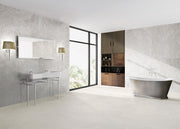 Bradenton White Travertine Effect Matt Porcelain Wall & Floor Tile 1200x1200mm