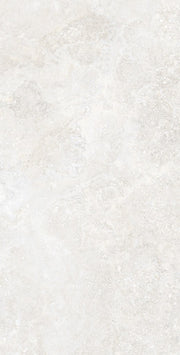 Bradenton white travertine effect matt porcelain tile 600x1200mm - view 4