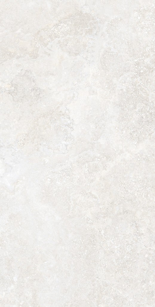 Bradenton white travertine effect matt porcelain tile 600x1200mm - view 4