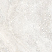 Bradenton White Travertine Effect Matt Porcelain Wall & Floor Tile 600x600mm