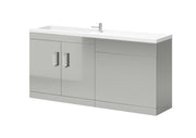 Bridge Floor Standing 1200mm Combination Unit Light Grey - view 2