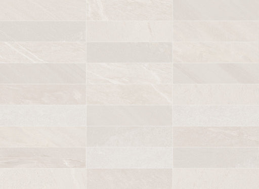 Brooksville Ivory Stone Effect Matt Porcelain Wall & Floor Tile 70x280mm