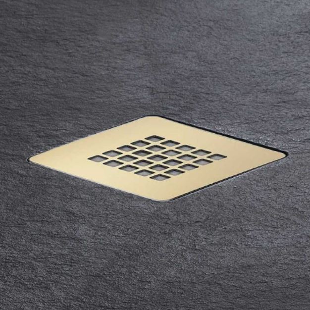 Kartell K-VIT Naturals Stone Effect Graphite Shower Tray 1400x900mm (STOR1409GP)