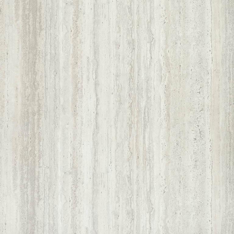 Bushboard Nuance Platinum Travertine Riven shower wall panel installed in a bathroom