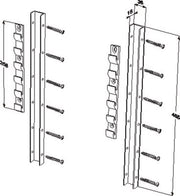 Pressalit INDIVO Manually Adjustable Bracket RK1120 dimensioned drawing