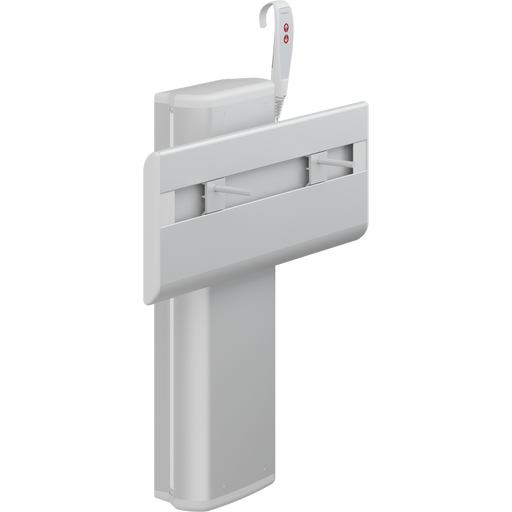 Pressalit PLUS Wash Basin Bracket, Electrically Height Adjustable, Wired Hand Control, Wall-Mounted, White (R4751)