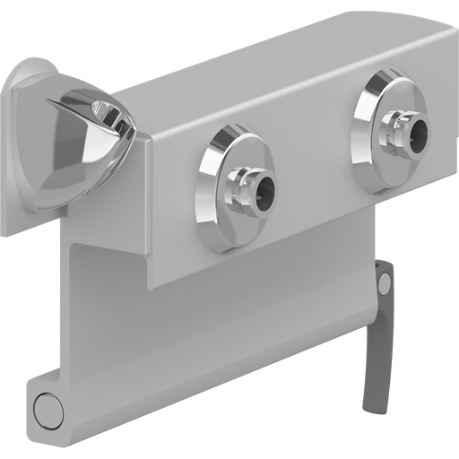 Pressalit PLUS Shower Mixer Bracket with 1200mm Feed Hoses for Horizontal Wall Track RT760