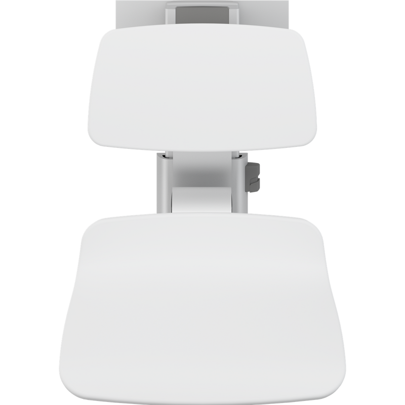 Pressalit PLUS Shower Seat 450 incl. Backrest, Manually Height & Sideways Adjustable, White (R7454000)
