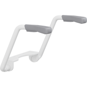 Pressalit TMA 2 Toilet Arm Support with BL1 Hinge, White/Anthracite (R1191112000)