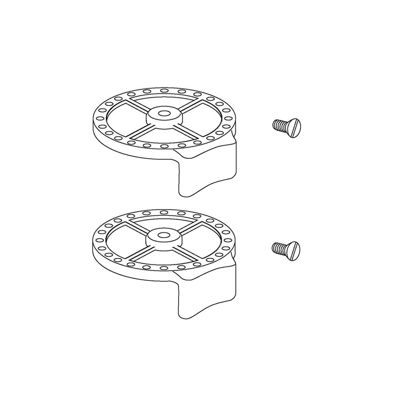 Pressalit Stabilising Buffers with Screw, Pack of 2 (T9807)