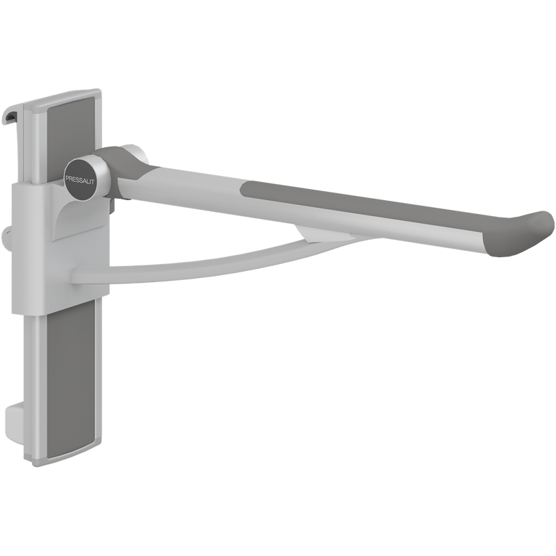 Pressalit PLUS support arm, 700mm, height & sideways adjustable, right-hand, anthracite