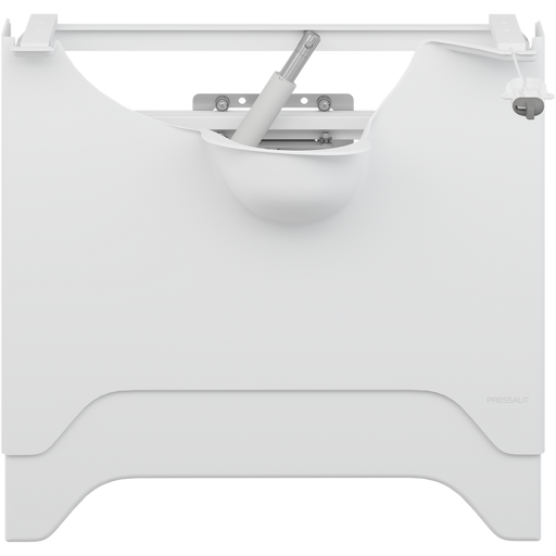 Pressalit MATRIX ANGLE DEEP manual wash basin bracket, left-facing, white
