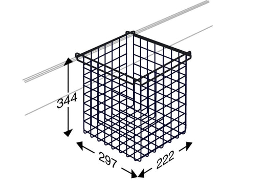 Pressalit Waste Basket RT764 dimensioned drawing