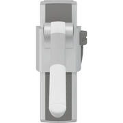 Pressalit PLUS support arm, 850mm, height & sideways adjustable, right-hand, white