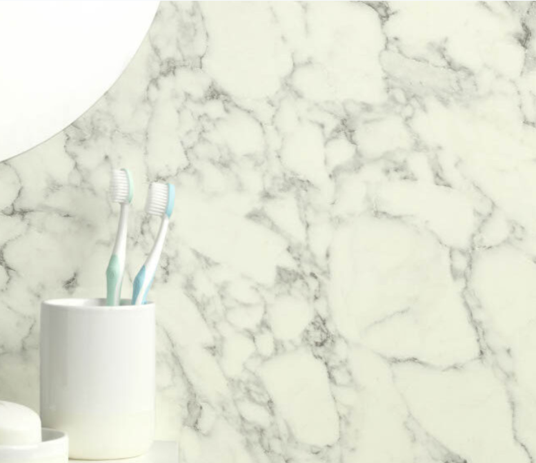 Selkie Calacatta Marble Square Edge MDF Wall Panel