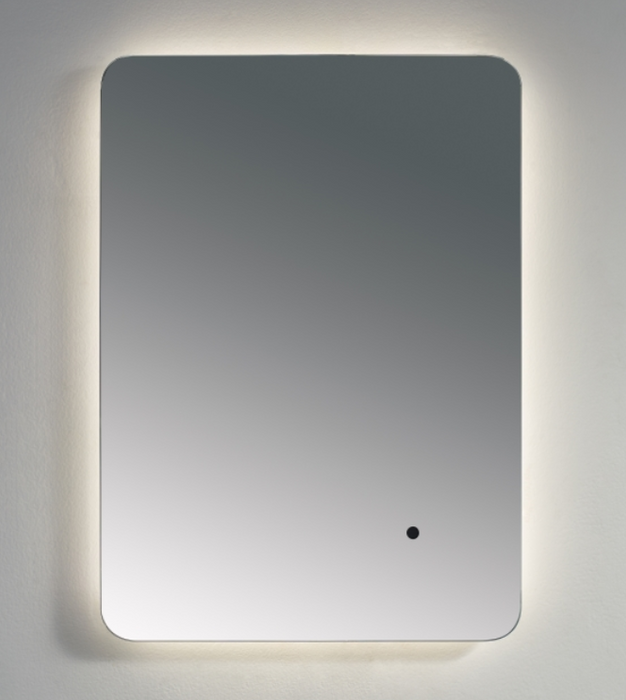 Kartell K-VIT Calcot 500x700mm Rounded Edges Back Lit Frameless Mirror-Chrome (CA5070)