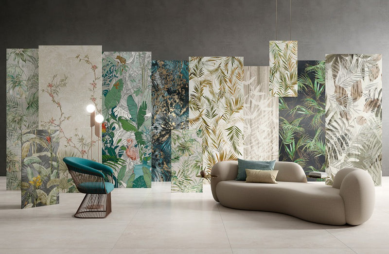 Captiva areca palm floral mural panel 600x1200mm - view 4