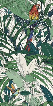 Captiva folk art floral mural panel 600x1200mm - view 2