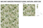 Captiva paradise floral mural panel 600x1200mm - view 3