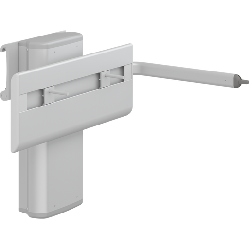 Pressalit PLUS Wash Basin Bracket, Gas-Assisted, Height & Sideways Adjustable, Track-Mounted, White (R4680)