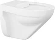 Pressalit wall-mounted rimless toilet, 700mm projection, white
