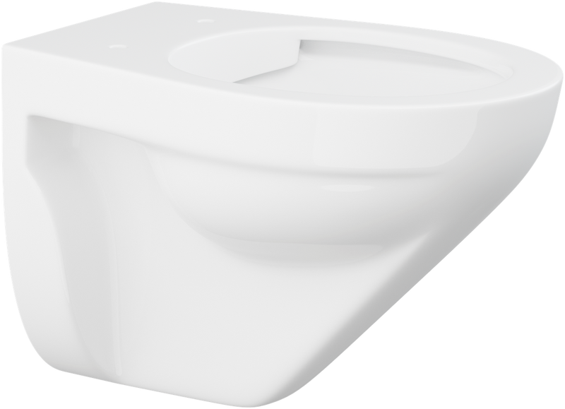 Pressalit wall-mounted rimless toilet, 700mm projection, white