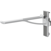 Pressalit PLUS support arm, 850mm, height & sideways adjustable, right-hand, white