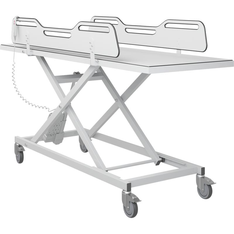 Pressalit MCT 3 change trolley, in use detail