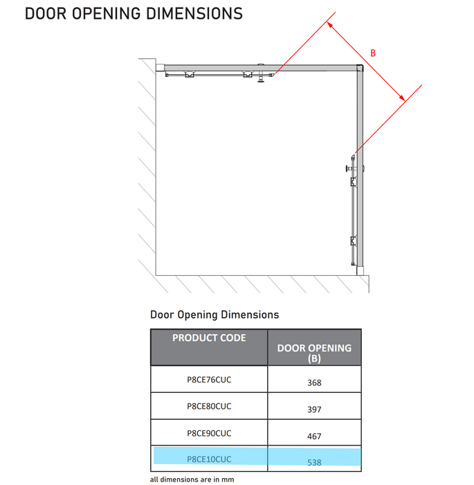 Impey Coram Premier 8 Corner Entry Enclosure Clear Glass 1000mm Chrome (P8CE10CUC)