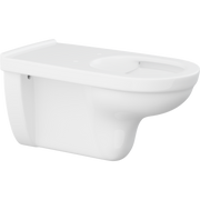 Pressalit wall-hung rimless toilet, 700mm projection, white