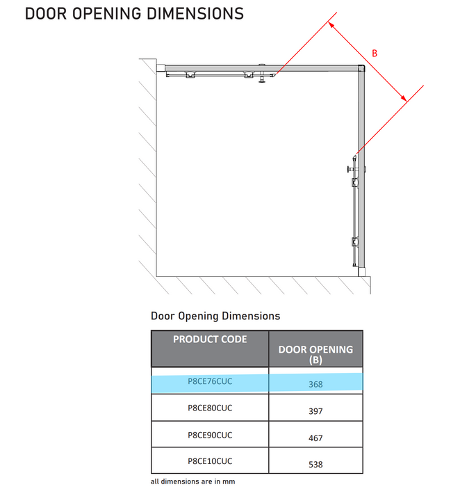 Impey Coram Premier 8 Corner Entry Enclosure Clear Glass 760mm Chrome (P8CE76CUC)