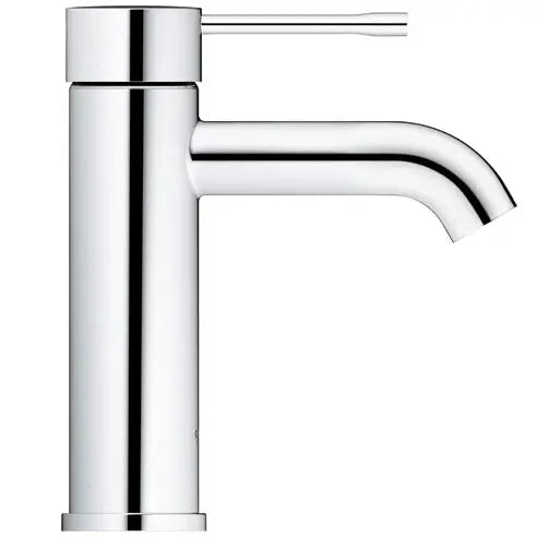Grohe Essence Basin Mixer Tap S-Size Smooth Body chrome on basin lifestyle