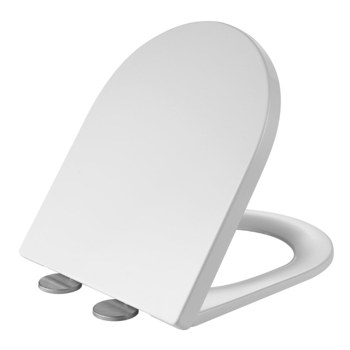 Kartell K-Vit Slim Wrap over D-Shaped Toilet Seat-White Gloss (SEA102D)