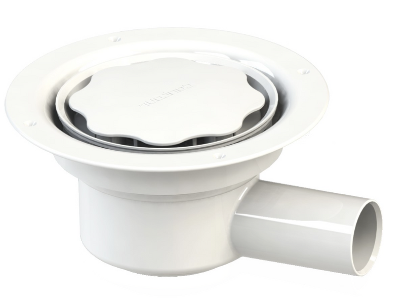 AKW Contour CTW01 gravity shower trap waste for Tuff Form8 vinyl floors