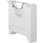 Pressalit MATRIX ANGLE DEEP manual wash basin bracket, left-facing, white