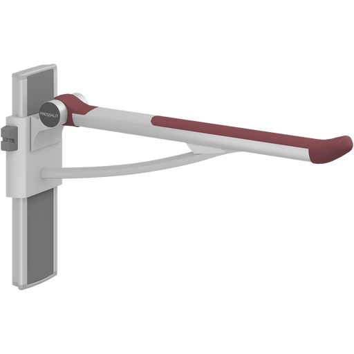 Pressalit PLUS Support Arm 700mm Adjustable Left Hand Red R370370035