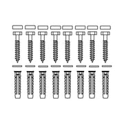 Pressalit Mounting Kit (V8613) — dimensioned drawing