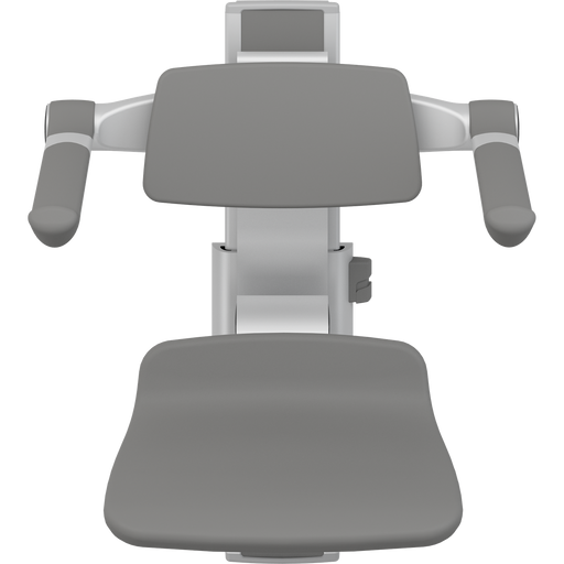 Pressalit PLUS Shower Seat 310 incl. Backrest & Armrests, Manually Height Adjustable, Anthracite (R7334112)