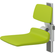 Pressalit PLUS Shower Seat 450 incl. Backrest, Manually Height Adjustable, Lime Green (R7424277)