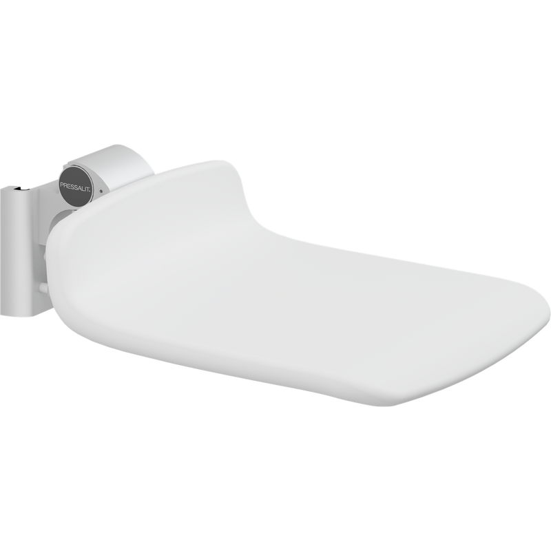 Pressalit PLUS Replacement Shower Seat 450 Height-Adjustable White R7114000