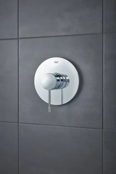 Grohe Essence Concealed Shower Mixer Trim in StarLight Chrome lifestyle view