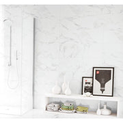 Daytona Calacatta White Marble Effect Gloss Ceramic Wall Tile 270x420mm