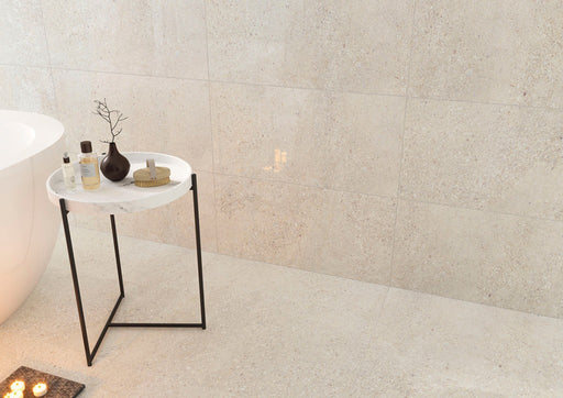 Daytona Cream Marble Effect Gloss Ceramic Wall Tile 270x420mm