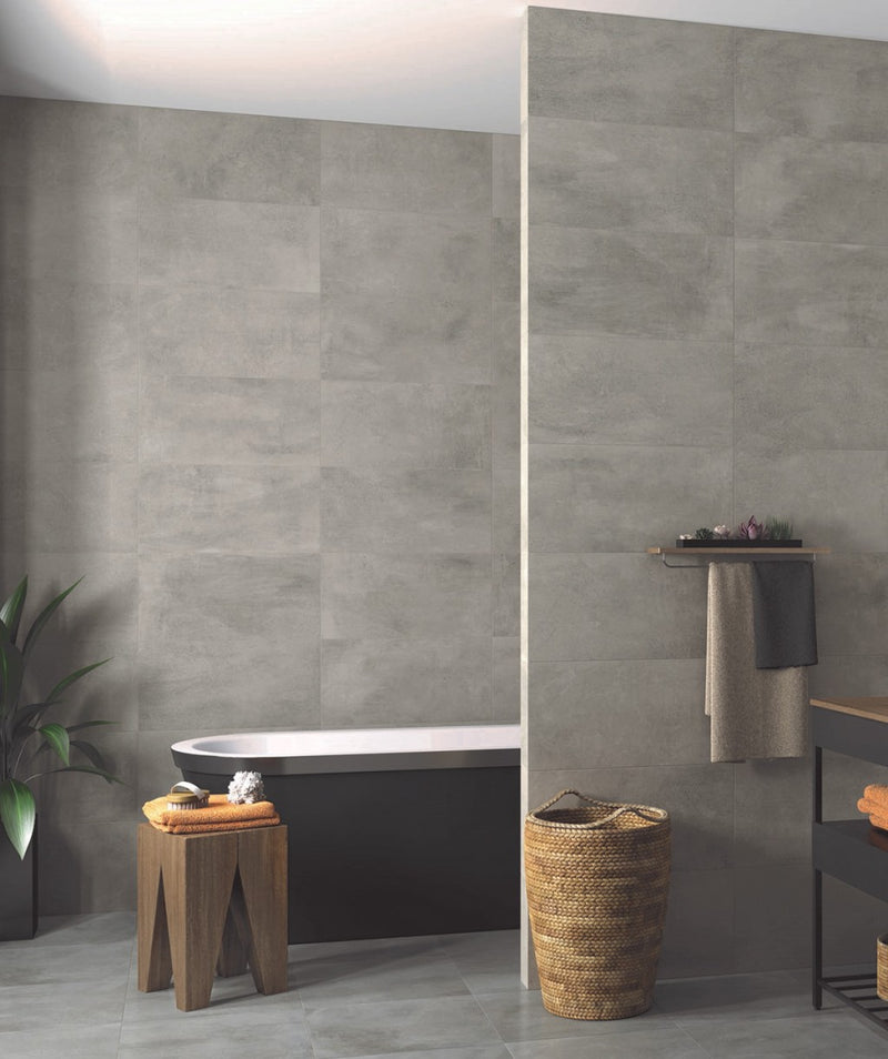 Daytona grey marble effect tile 270x420mm - view 3